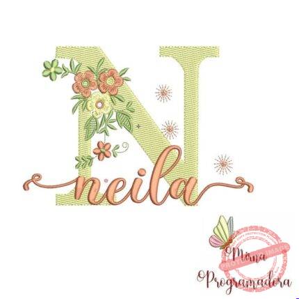 Matriz de Bordado - Neila (fazemos Qualquer Nome)