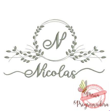 Matriz de Bordado - Nicolas (fazemos Qualquer Nome)