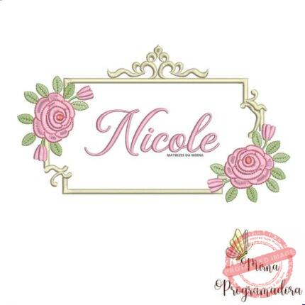 Matriz de Bordado - Nicole (fazemos Qualquer Nome)