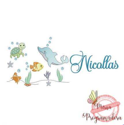 Matriz de Bordado - Nicollas (fazemos Qualquer Nome)