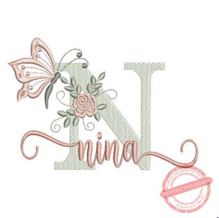 Matriz de Bordado - Nina (fazemos Qualquer Nome)