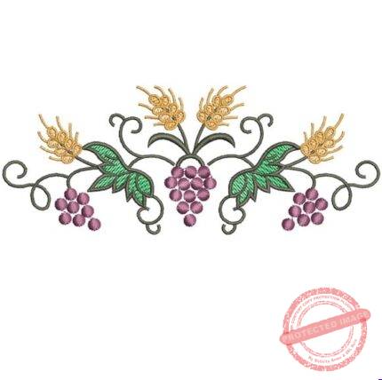 Matriz de Bordado - Uva Trigo