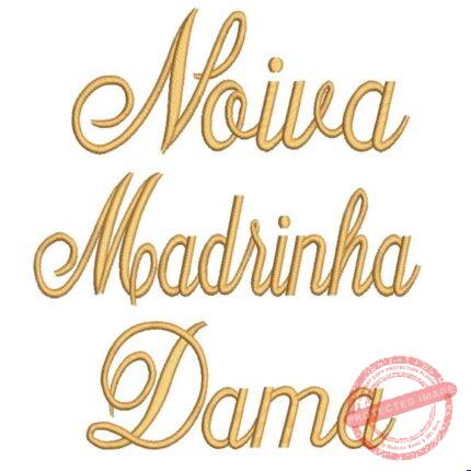 Matriz De Bordado -nome Noiva / Madrinha / Dama