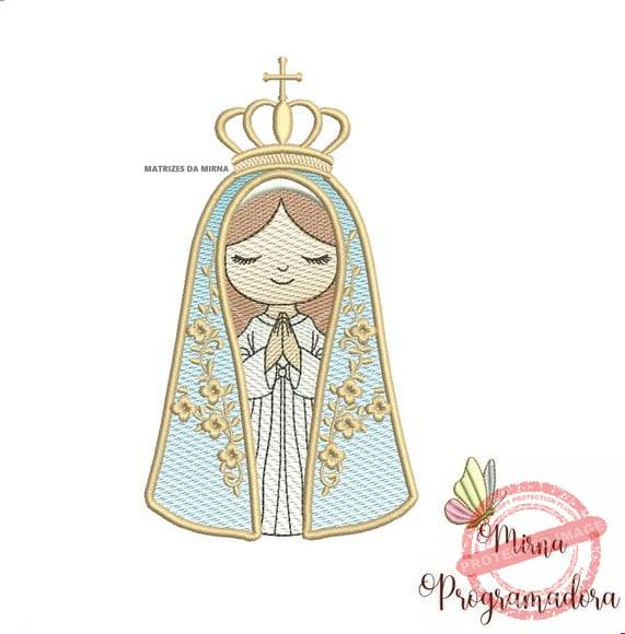 matriz-de-bordado-nossa-senhora-costura Matriz de Bordado - Nossa Senhora - Imagem 1