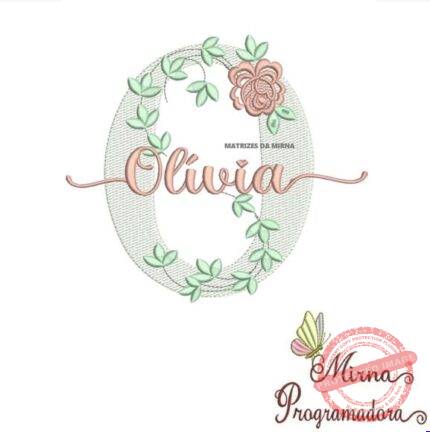 Matriz de Bordado - Olívia (fazemos Qualquer Nome)