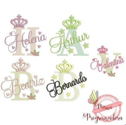 Matriz de Bordado Pacote Nomes