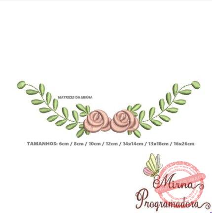 Matriz de Bordado - Raminho Decorativo
