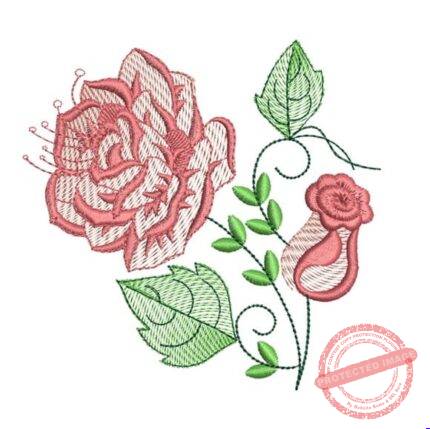 Matriz de Bordado - Rosas