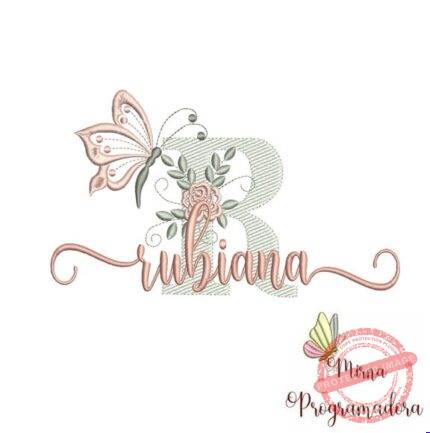 Matriz de Bordado - Rubiana (fazemos Qualquer Nome)