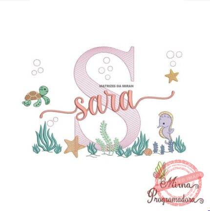 Matriz de Bordado - Sara (fazemos Qualquer Nome)