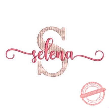 Matriz de Bordado - Selena (fazemos Qualquer Nome)