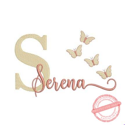 Matriz de Bordado - Serena (fazemos Qualquer Nome)