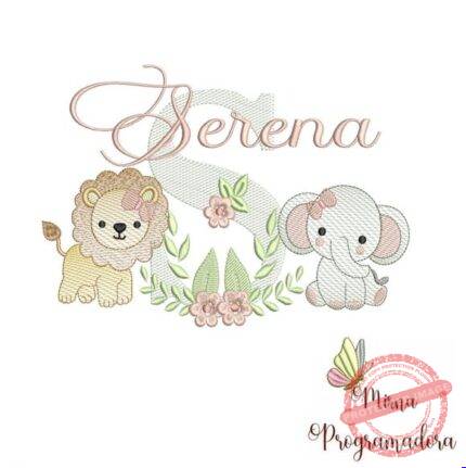 Matriz de Bordado - Serena (fazemos Qualquer Nome)