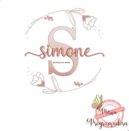 Matriz de Bordado - Simone (fazemos Qualquer Nome)