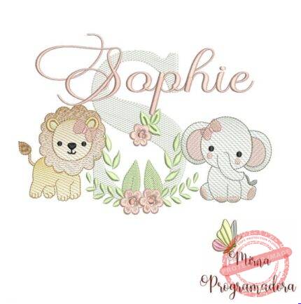 Matriz de Bordado - Sophie (fazemos Qualquer Nome)
