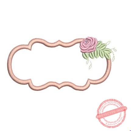 Matriz de Bordado - Tag Florzinhas
