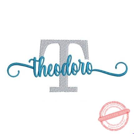 Matriz de Bordado - Theodoro (fazemos Qualquer Nome)