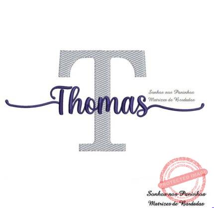 Matriz de Bordado - Thomas (fazemos Qualquer Nome)