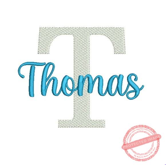 matriz-de-bordado-thomas-fazemos-qualquer-nome-elna Matriz de Bordado - Thomas(fazemos Qualquer Nome) - Imagem 1