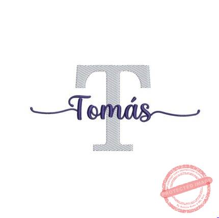 Matriz de Bordado - Tomás (fazemos Qualquer Nome)