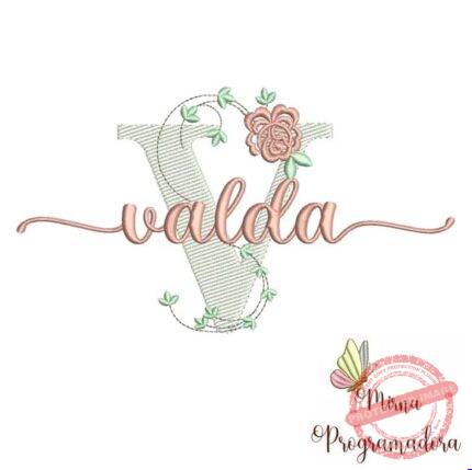 Matriz de Bordado - Valda (fazemos Qualquer Nome)