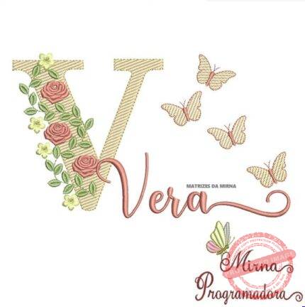Matriz de Bordado - Vera (fazemos Qualquer Nome)