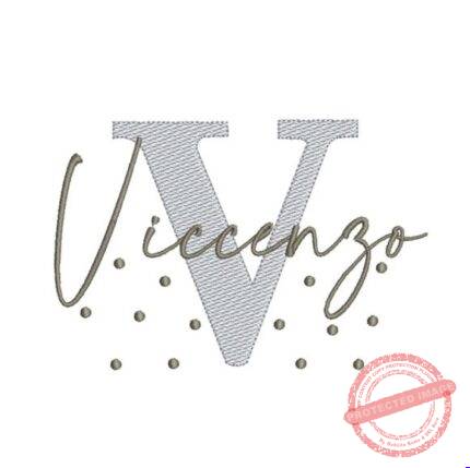 Matriz De Bordado - Viccenzo (fazemos Qualquer Nome)