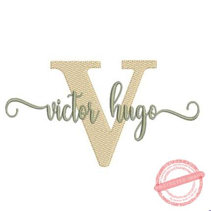 Matriz de Bordado - Victor Hugo (fazemos Qualquer Nome)