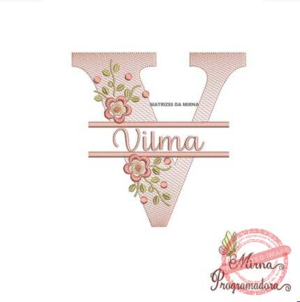 Matriz de Bordado - Vilma (fazemos Qualquer Nome)