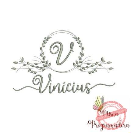 Matriz de Bordado - Vinícius (fazemos Qualquer Nome)