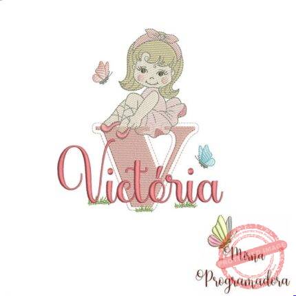 Matriz de Bordado - Vitória (fazemos Qualquer Nome)