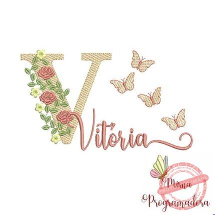 Matriz de Bordado - Vitória (fazemos Qualquer Nome)