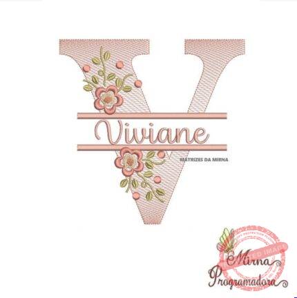Matriz de Bordado - Viviane (fazemos Qualquer Nome)