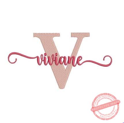 Matriz de Bordado - Viviane (fazemos Qualquer Nome)