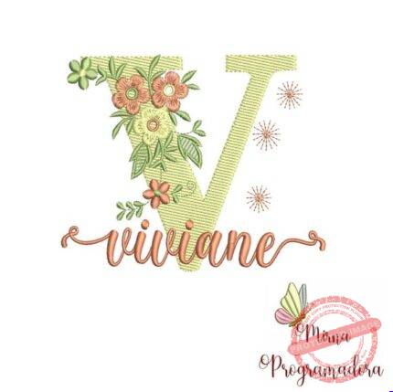 Matriz de Bordado - Viviane (fazemos Qualquer Nome)