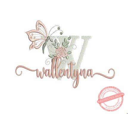 Matriz de Bordado - Wallentyna (fazemos Qualquer Nome)