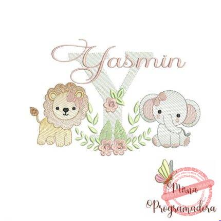 Matriz de Bordado - Yasmin (fazemos Qualquer Nome)