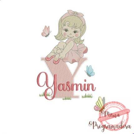 Matriz de Bordado - Yasmin (fazemos Qualquer Nome)