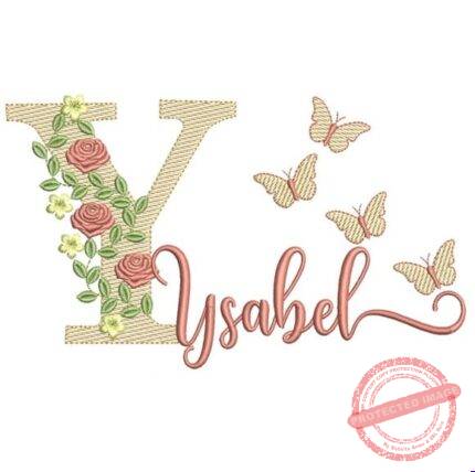 Matriz de Bordado - Ysabel (fazemos Qualquer Nome)