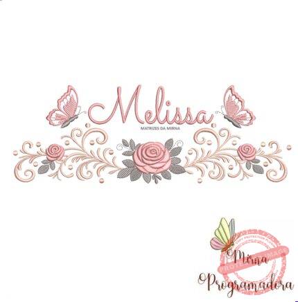 matriz de bordado melissa 110